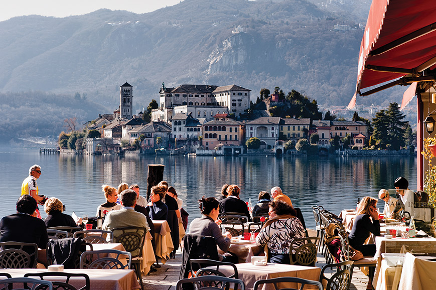 Lake Orta and a Traditional Market