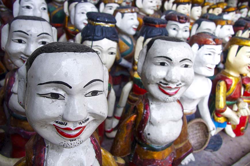 Traditional water puppet show including dinner