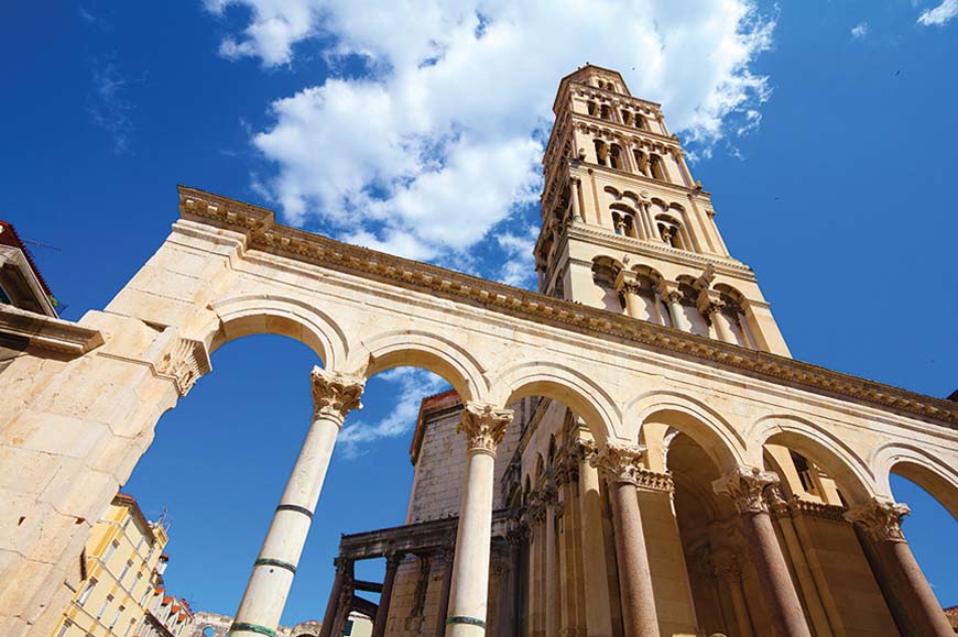 Historic Split and Diocletians Palace entry