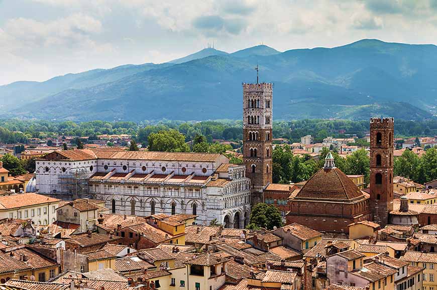 Italy - The fortified town of Lucca