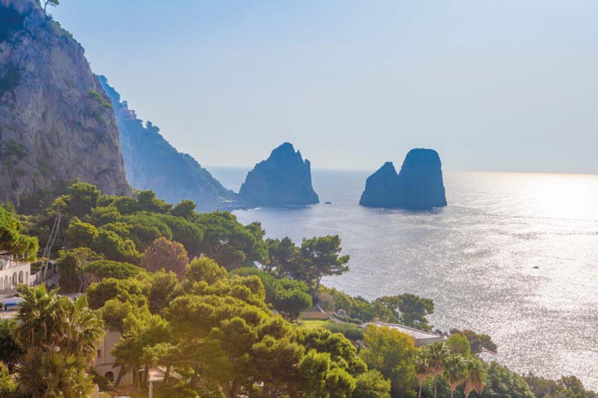 Capri from Pompeii