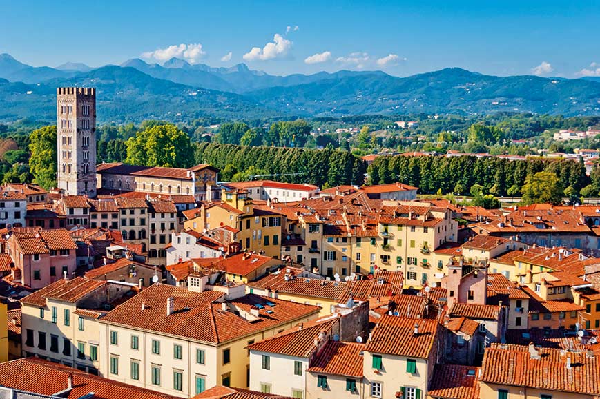 The charming town of Lucca