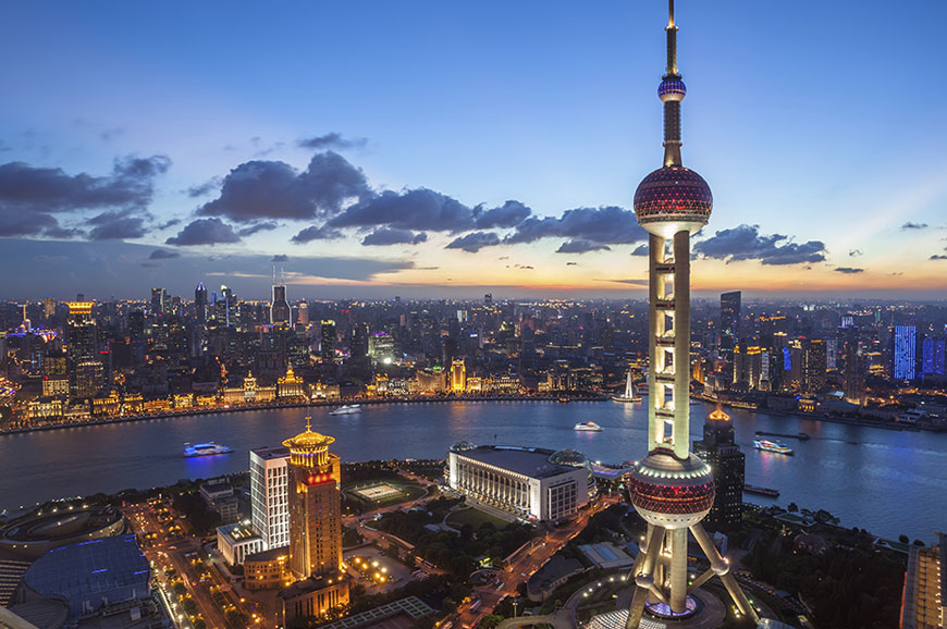 China - Shanghai - Huangpu River Cruise by Night