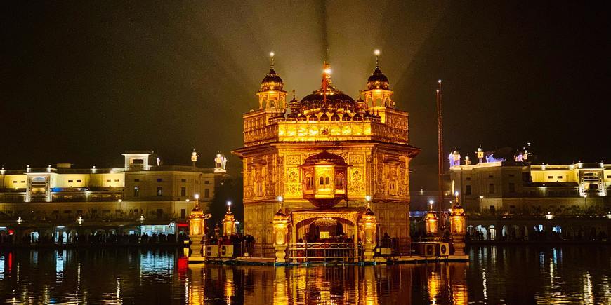 Amritsar at night