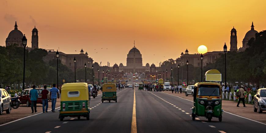 Delhi at night