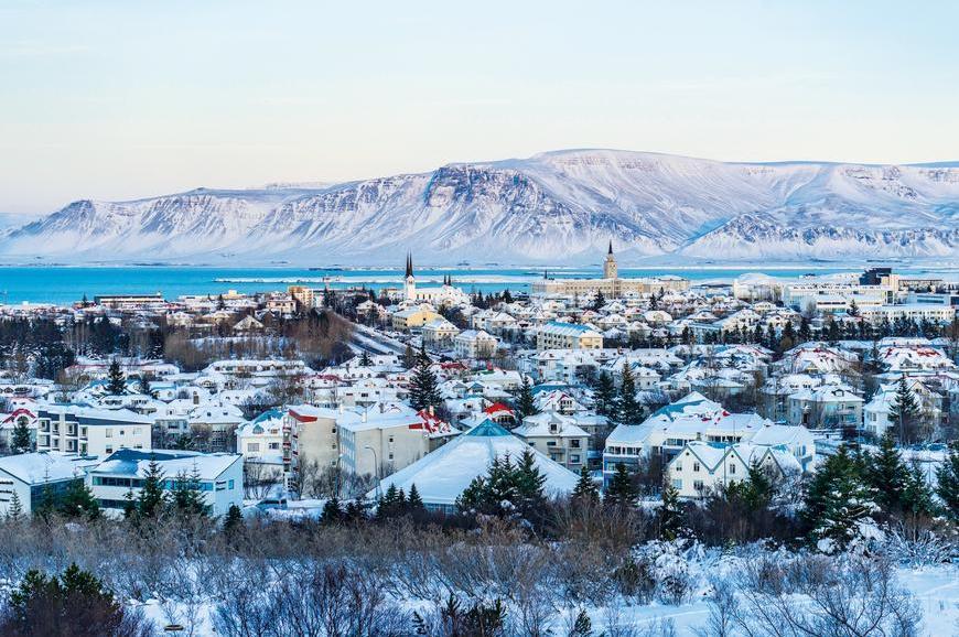 Landscape view of Reykjavik